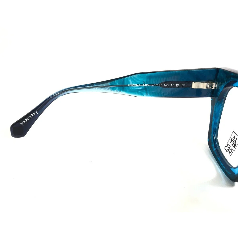 J.F. Rey Eyeglasses Frames ARIZONA 4424 Green Peacock/Turquoise Square 48-22-143